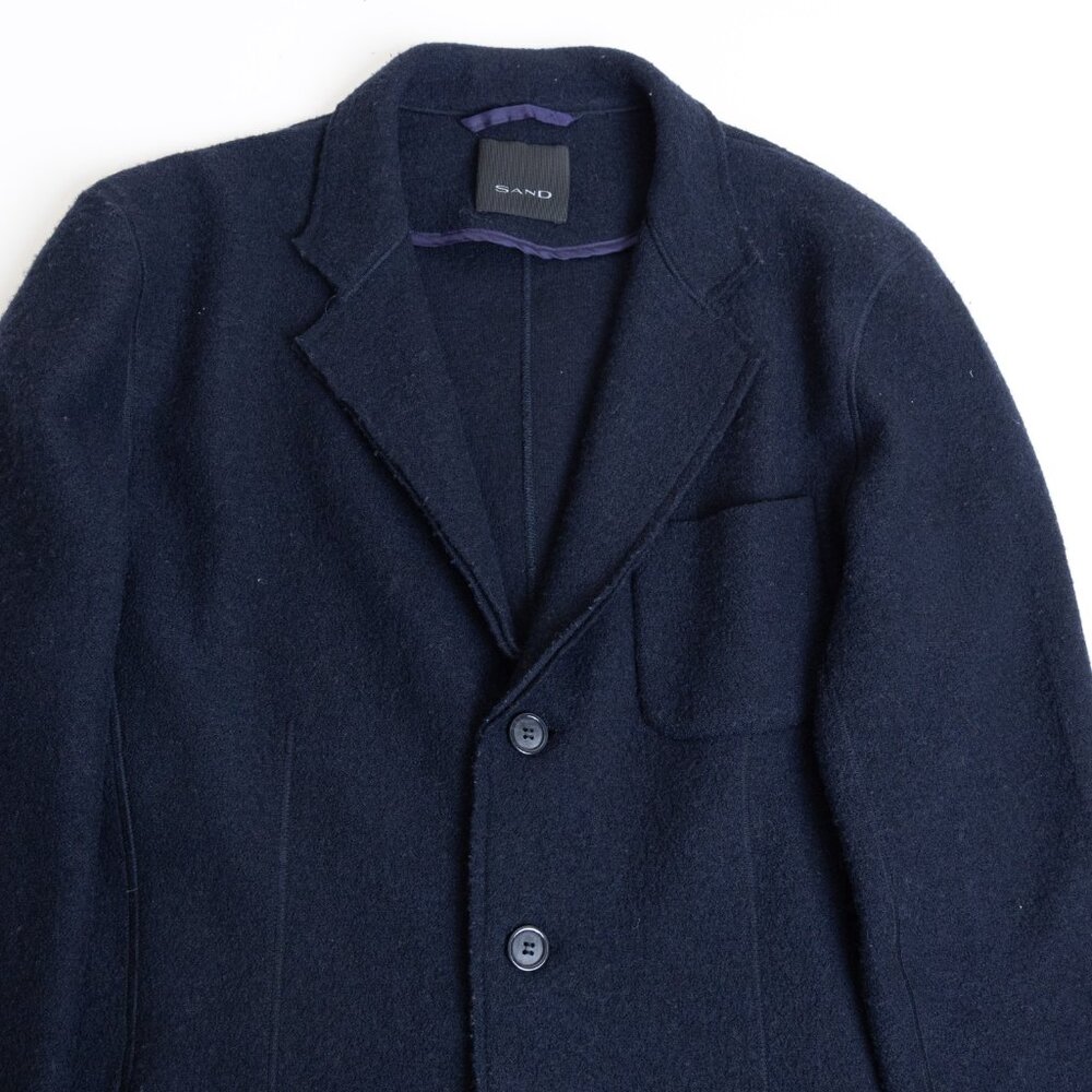 SAND Copenhagen Navy 100% Wool Soft Structured Blazer Jacket 40R (IT 50) - Picture 4 of 14
